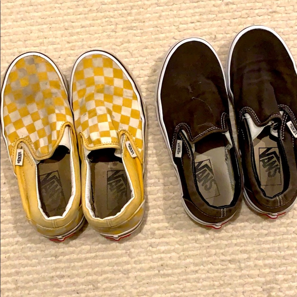 2 slip on vans!